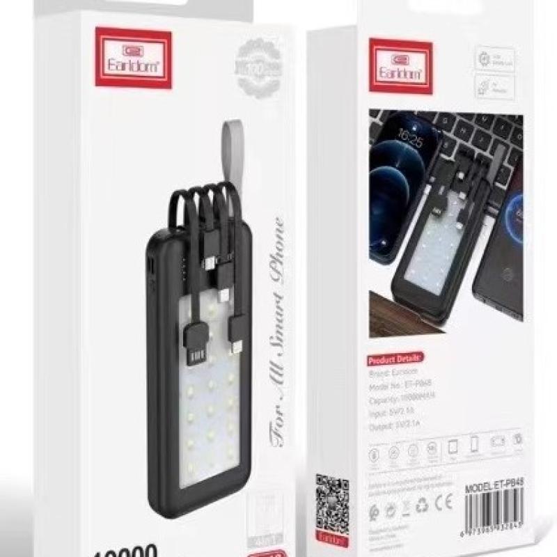 Safety Efficiency Power Bank USB 3 - 20000mAh - Portable charger - fast charging led lighting