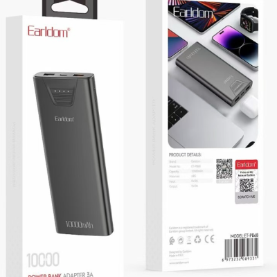 Earldom POWER BANK Adapter 3A ET-PB68